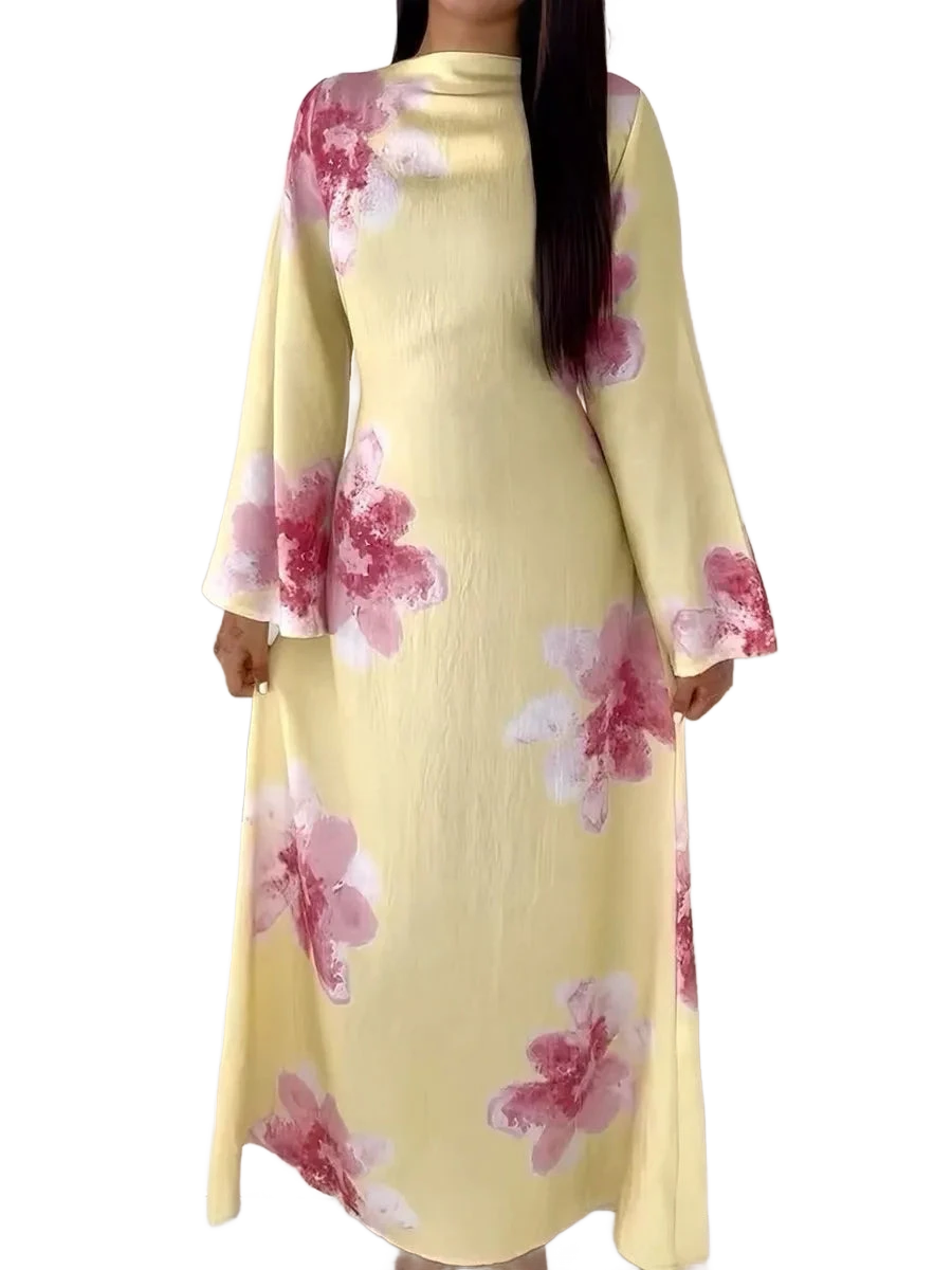 Amar™ Ronit - שמלת קפטן פרחונית יוקרתית