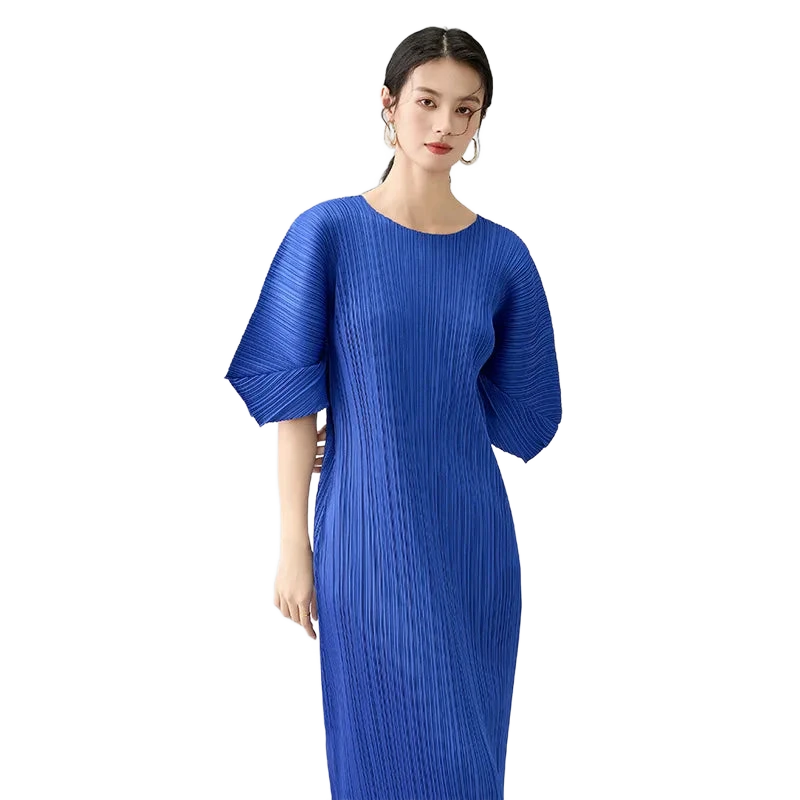 Amar™ Yael - שמלת מקסי עם צווארון עגול