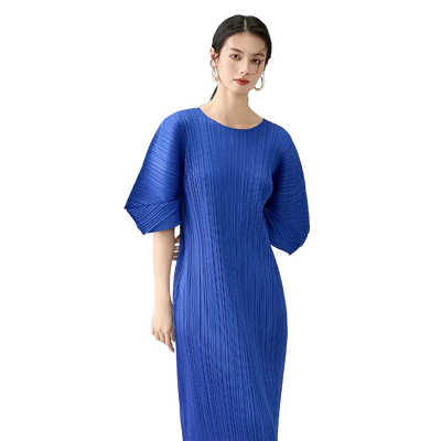 Amar™ Yael - שמלת מקסי עם צווארון עגול