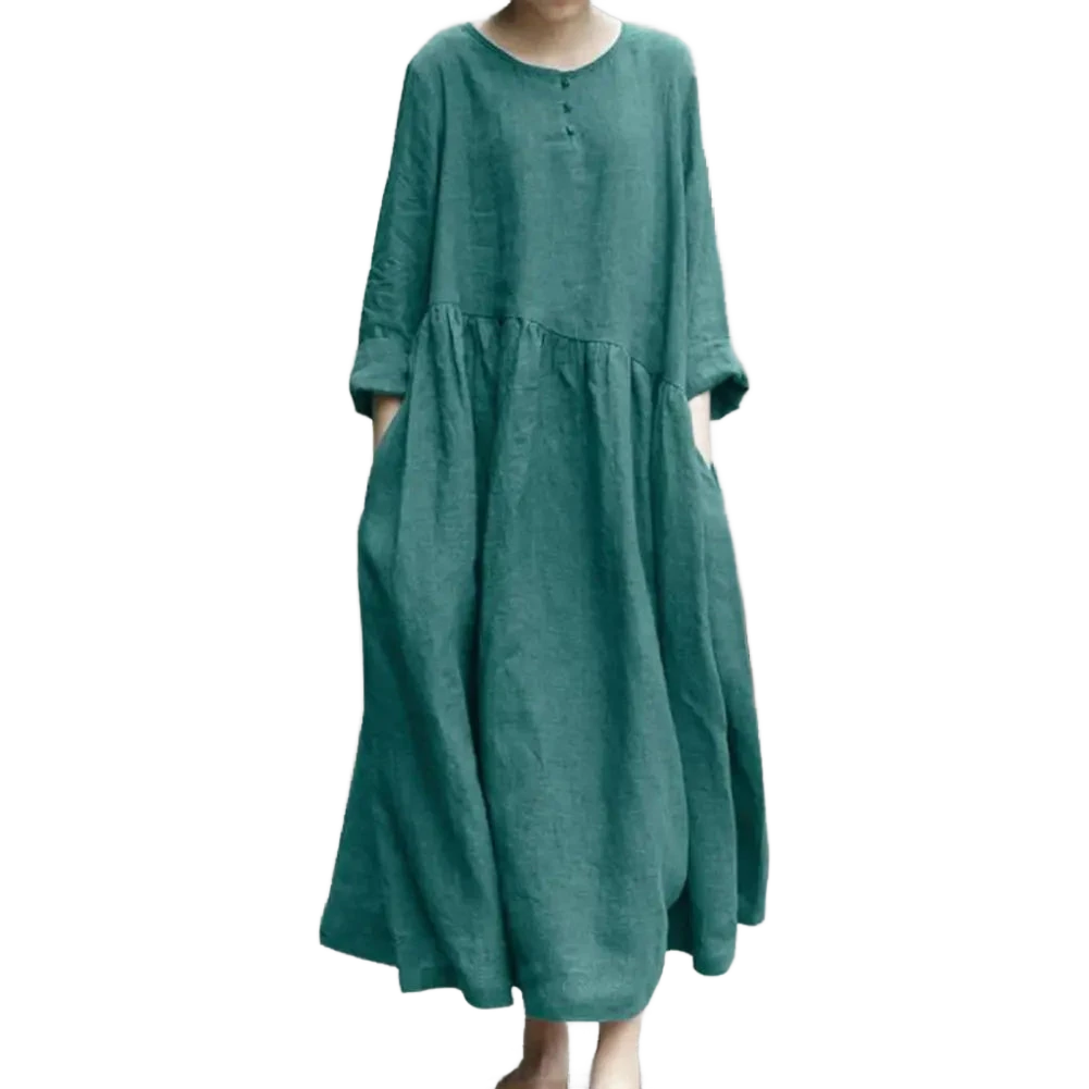 Amar Liora - שמלת מקסי כותנה פשתן נושמת