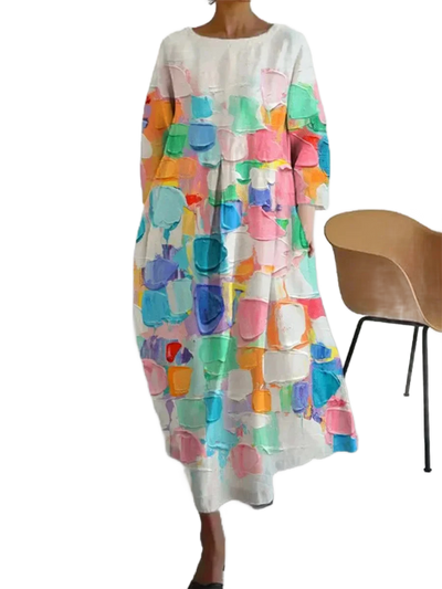 Amar™ Orly – שמלת קיץ רחבה בהדפס