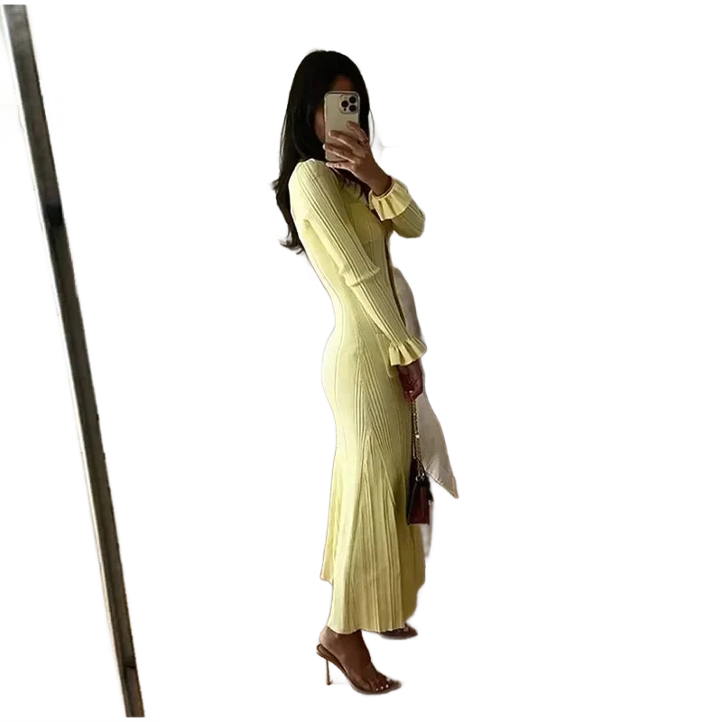 Amar™ Ilana - שמלת סריג אלגנטית לנשים