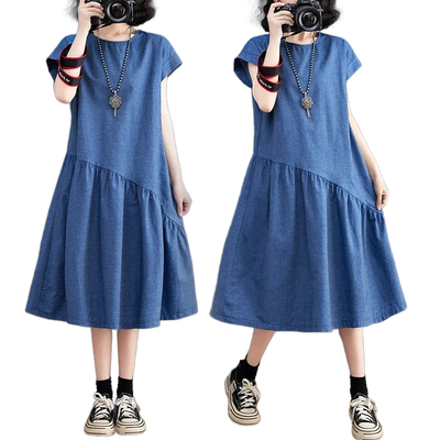 Amar™ Vered - שמלת ג'ינס קיצית מחטבת