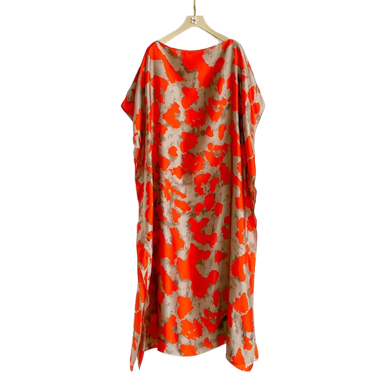 Amar™ Lior - שמלות מקסי מבד סטן פרחוני