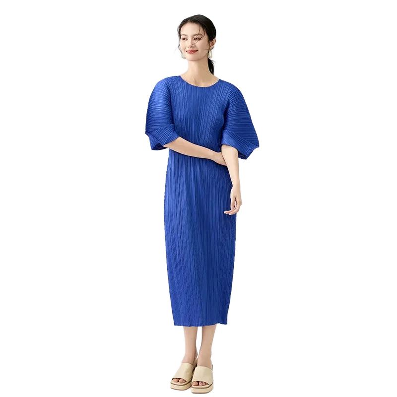 Amar™ Yael - שמלת מקסי עם צווארון עגול