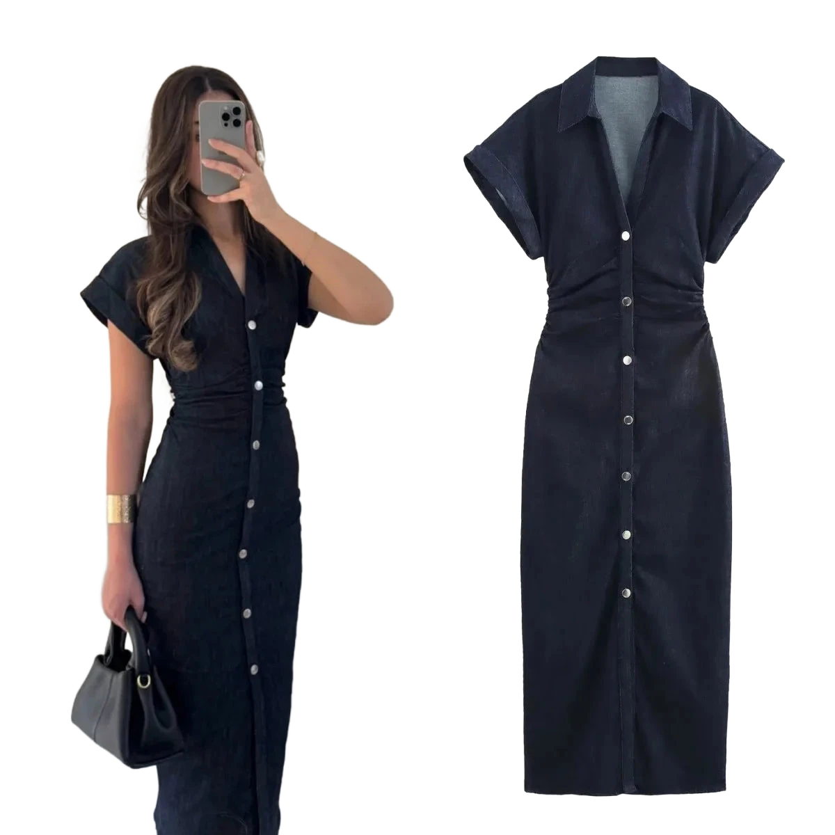 Amar™ Esther - שמלת מידי דנים