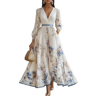 Amar™ Lila - שמלות מקסי בדי פרחים בוהו