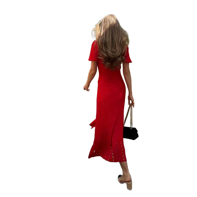 Amar™ Kochava - שמלה סרוגה אלגנטית