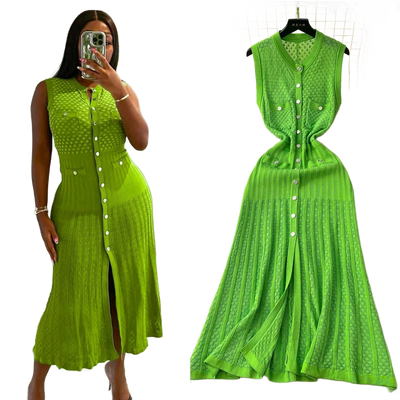 Amar™ Tzila - שמלת קיץ סרוגה אלגנטית