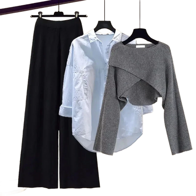 Amar™ Liora - סט תלת-חלקי נוח ורך עם שרוולים ארוכים