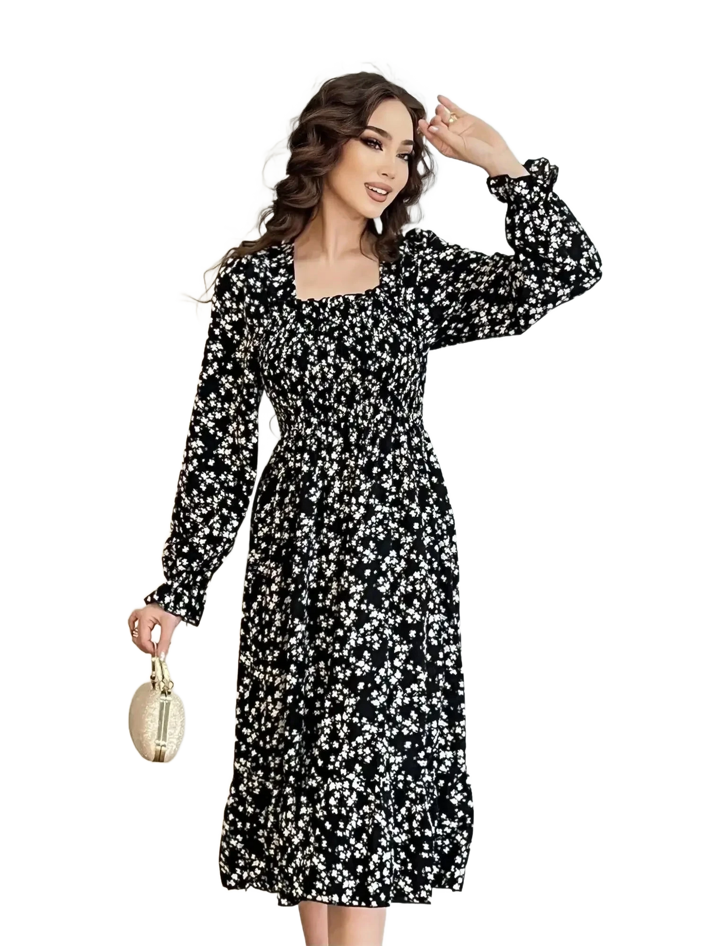 Amar™ Hodaya - שמלת מוסלין פרחונית לנשים