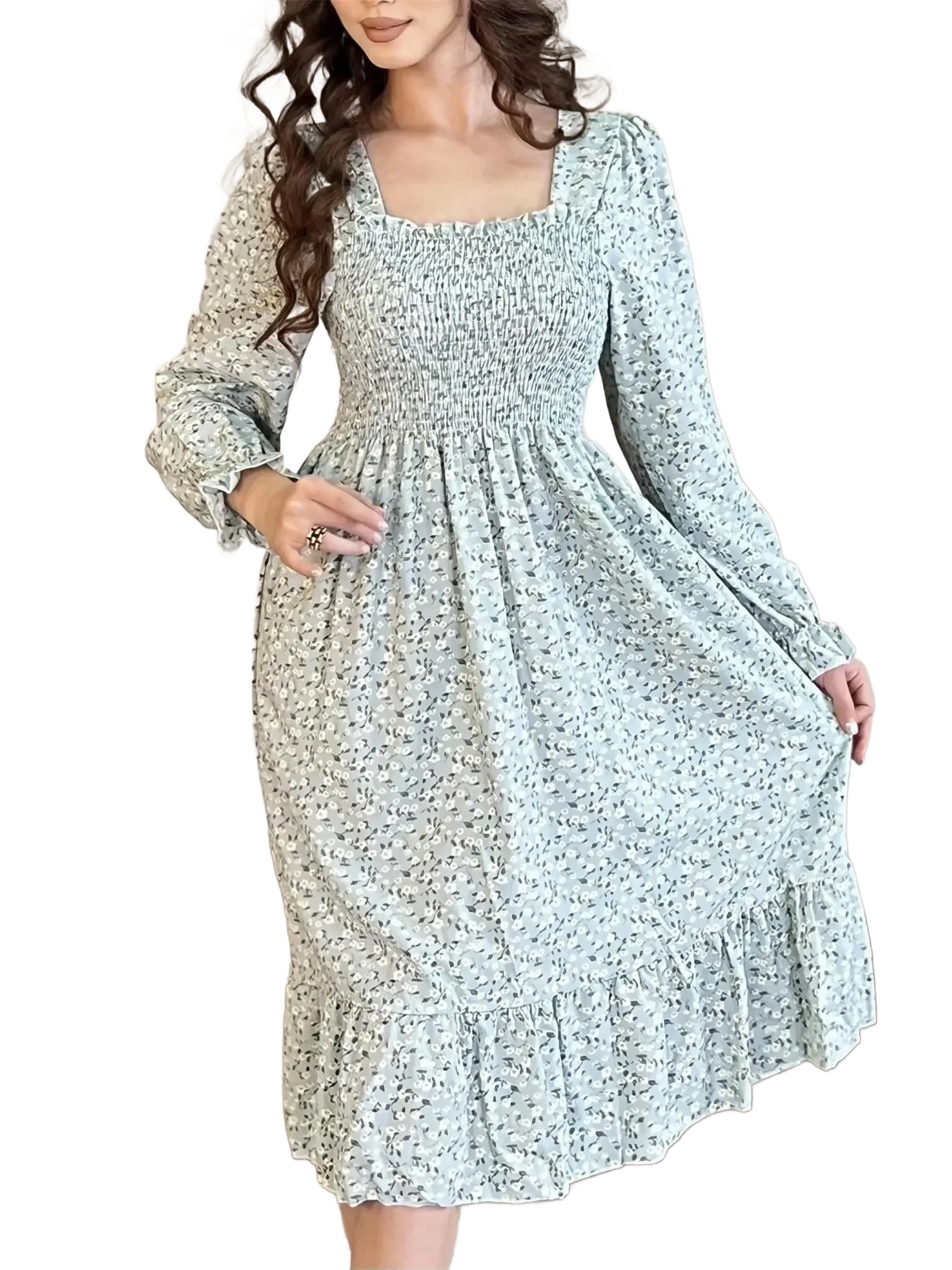 Amar™ Hodaya - שמלת מוסלין פרחונית לנשים