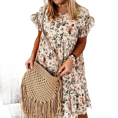 Amar™ Shula - שמלת מידי שיפון בוהו