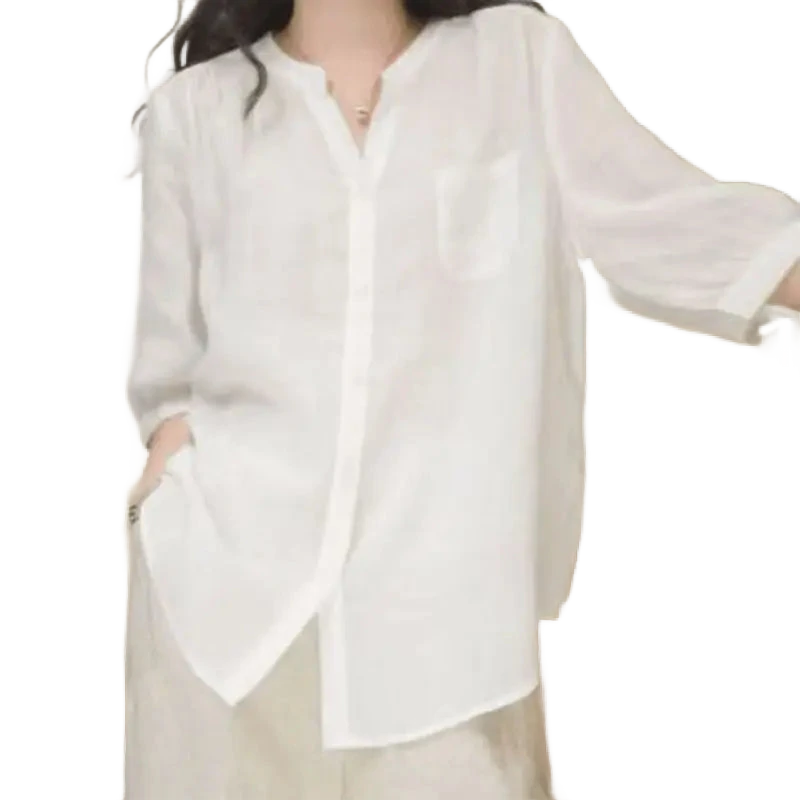 Amar™ Sarah - חולצת חצי שרוול עם מחשוף V