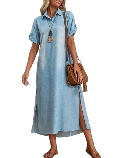 Amar™ Orit - שמלת ג'ינס מקסי קיצית