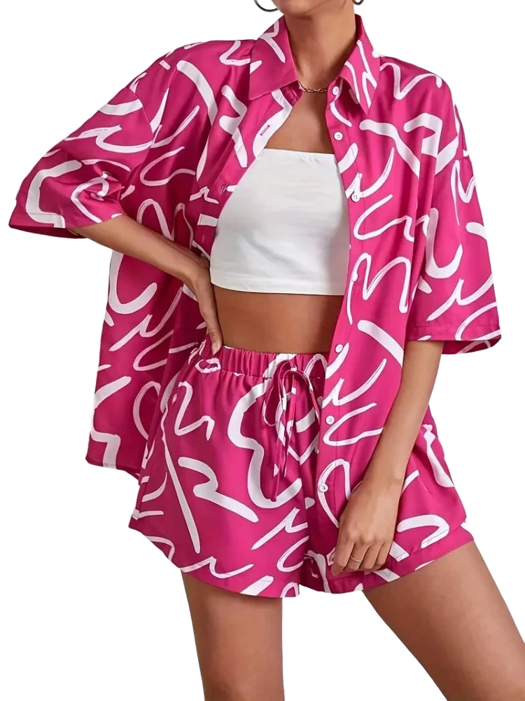 Amar™ Ziva - סט דו-חלקי מודפס