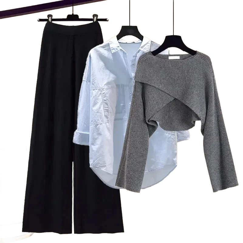 Amar™ Liora - סט תלת-חלקי נוח ורך עם שרוולים ארוכים