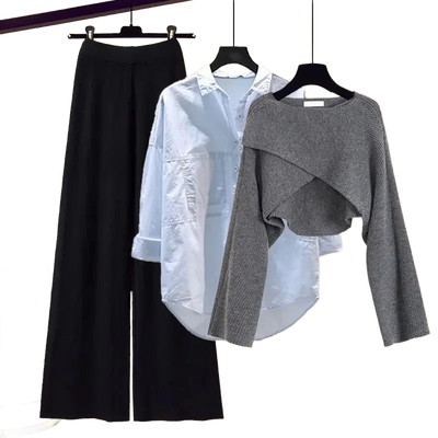 Amar™ Liora - סט תלת-חלקי נוח ורך עם שרוולים ארוכים