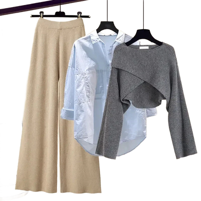 Amar™ Liora - סט תלת-חלקי נוח ורך עם שרוולים ארוכים