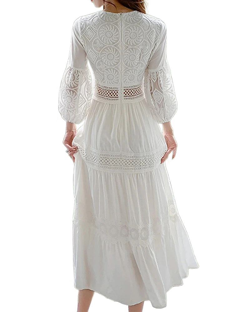 Amar™ Iris - שמלת תחרה רפויה אלגנטית