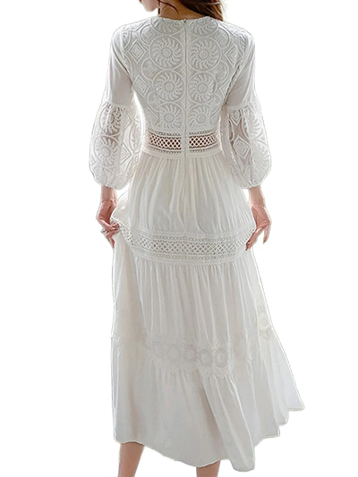 Amar™ Iris - שמלת תחרה רפויה אלגנטית