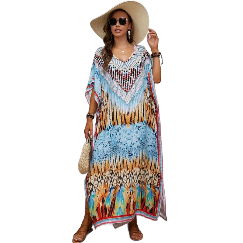 Amar™ Adi - שמלת כיסוי מקסימום חוף בוהו