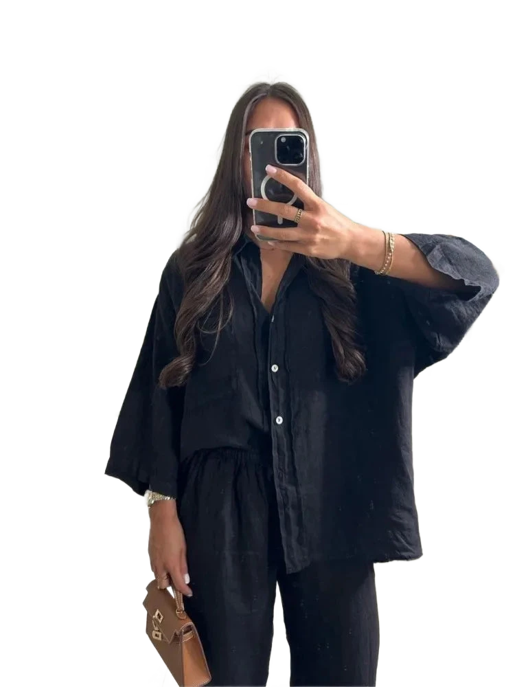 Amar™ Ravit - סט כותנה לין נושם