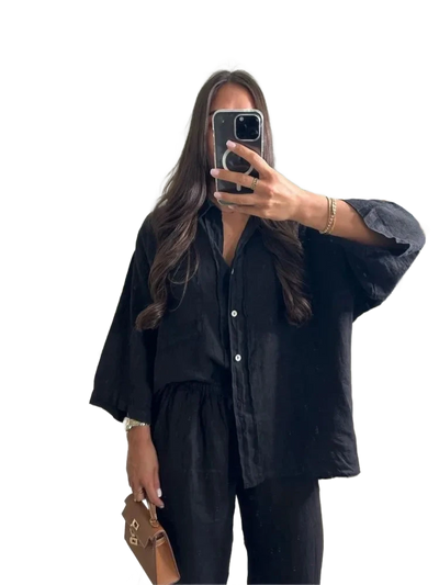 Amar™ Ravit - סט כותנה לין נושם