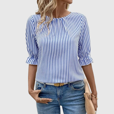 Amar™ Yedida – חולצת קיץ מפוספסת נשית ואלגנטית