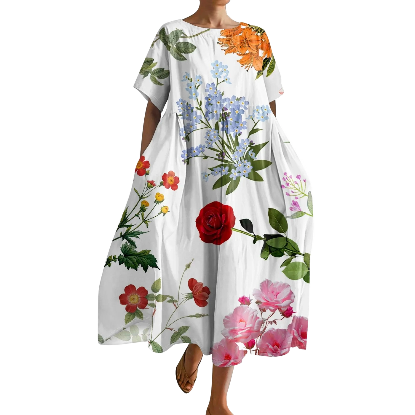 Amar™ Ravit - שמלת גרדיאנט עם כיסים