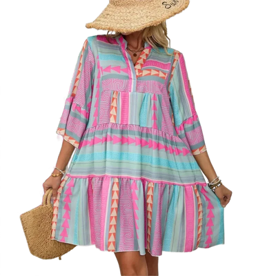 Amar™ Gili - שמלת וי קז'ואל לנשים