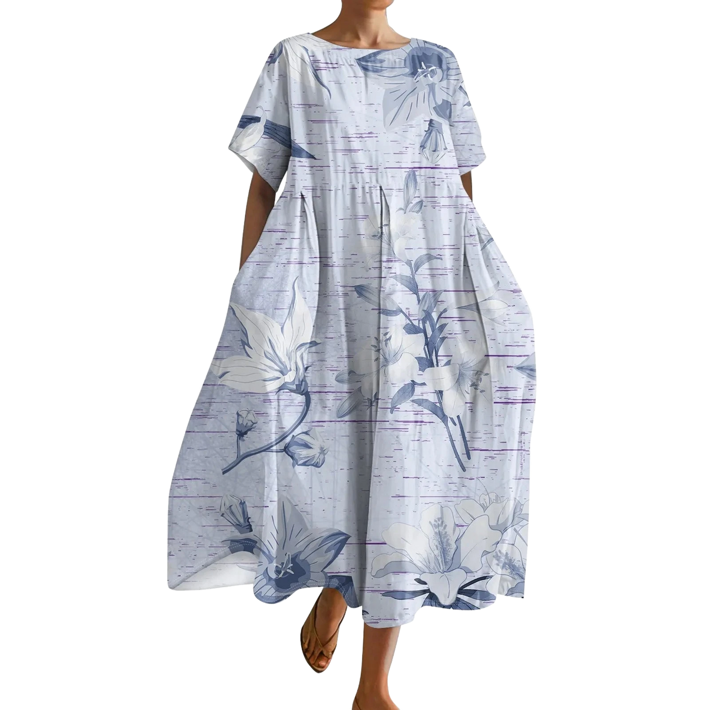 Amar™ Ravit - שמלת גרדיאנט עם כיסים