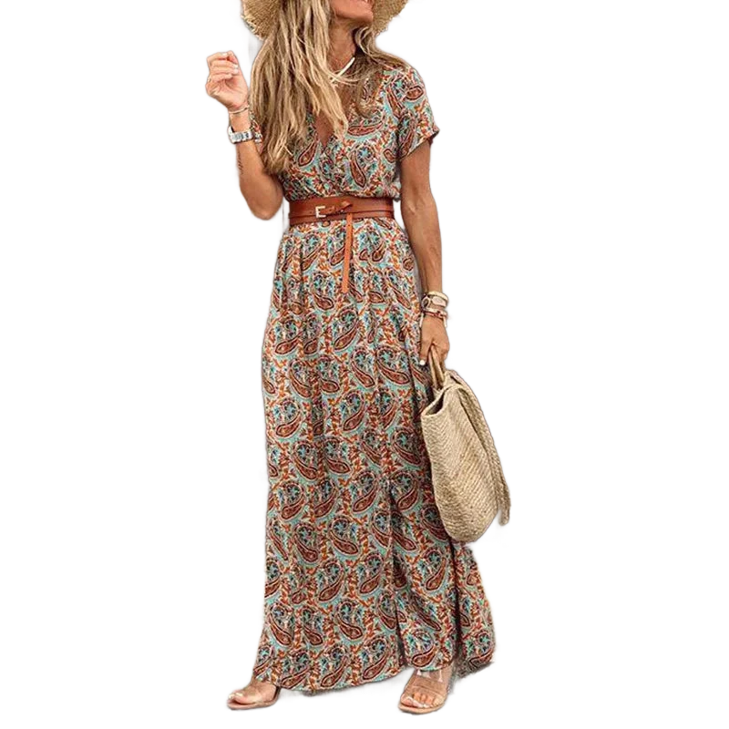 Amar™ Michal - שמלת מקסי מודפסת