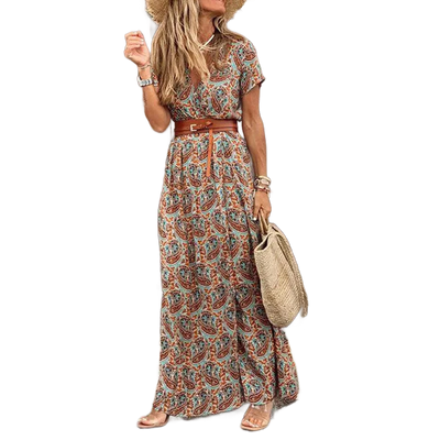 Amar™ Michal - שמלת מקסי מודפסת