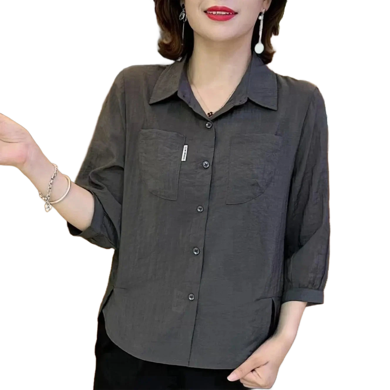 Amar™ Noa - חולצת צווארון בסגנון אתני