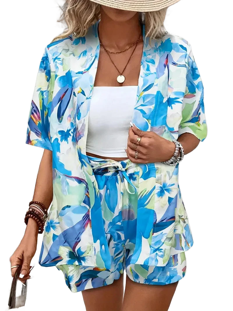 Amar™ Chaya - סט חולצה ומכנסיים מודפס