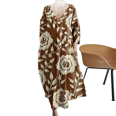 Amar™ Simcha - שמלת הדפס רחבה