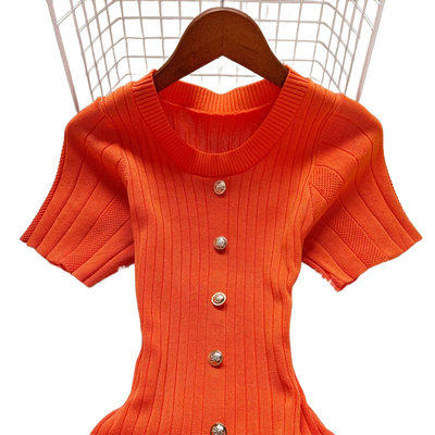 Amar™ Malka - שמלת קיץ סרוגה אלגנטית