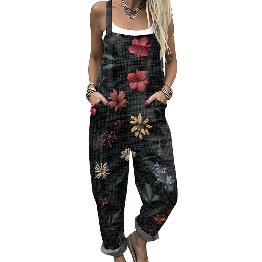 Amar Ronit - אוברול וינטג' פרחוני משוחרר