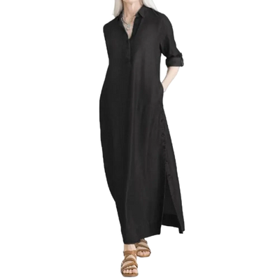 Amar Malka - שמלת ג'ינס מקסי נשית ומרשימה