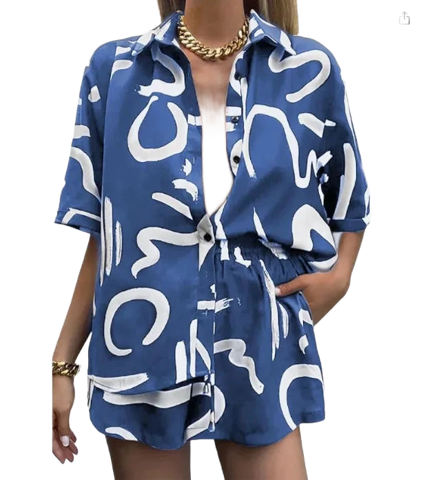 Amar Dvora - סט קייצי משוחרר עם הדפס בוהו