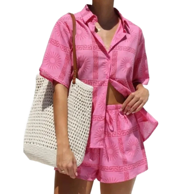 Amar™ Ayala - סט חולצה ומכנסיים מודפס