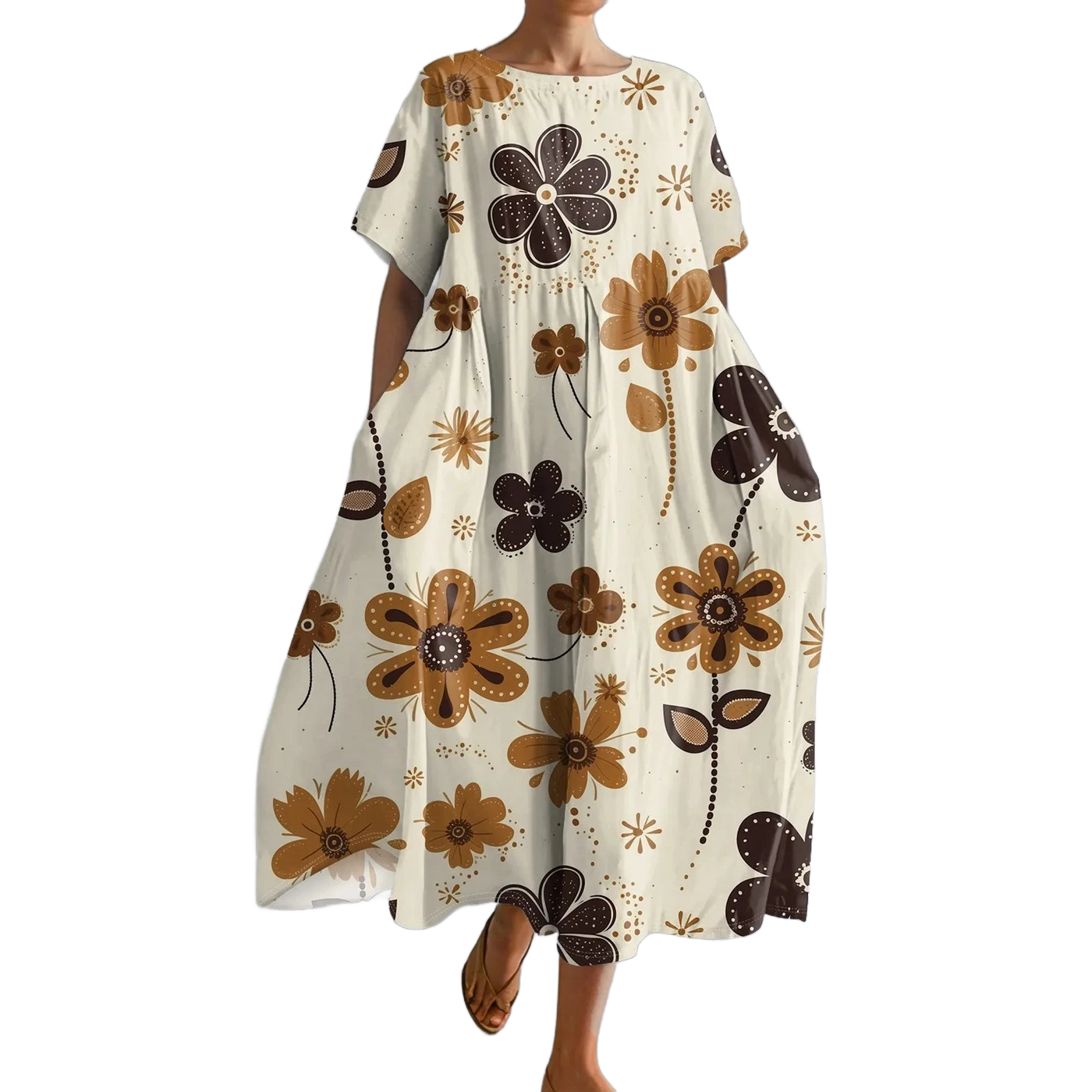 Amar™ Ravit - שמלת גרדיאנט עם כיסים