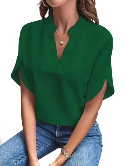 Amar™ Rotem - חולצת וי מחמיאה ומשוחררת