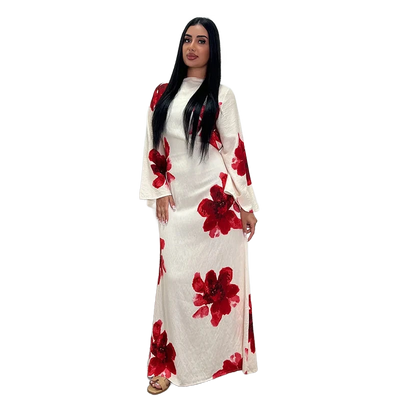 Amar Ora - שמלה ארוכה מודפסת, נשית וזוהרת