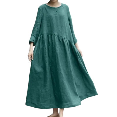 Amar Liora - שמלת מקסי כותנה פשתן נושמת