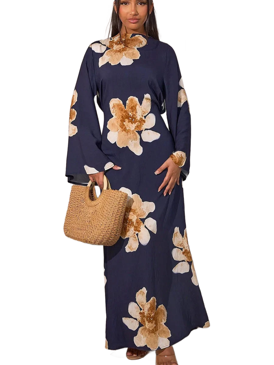 Amar™ Ronit - שמלת קפטן פרחונית יוקרתית