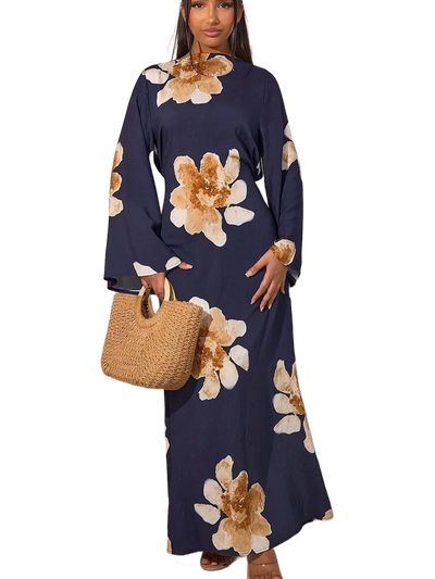 Amar™ Ronit - שמלת קפטן פרחונית יוקרתית