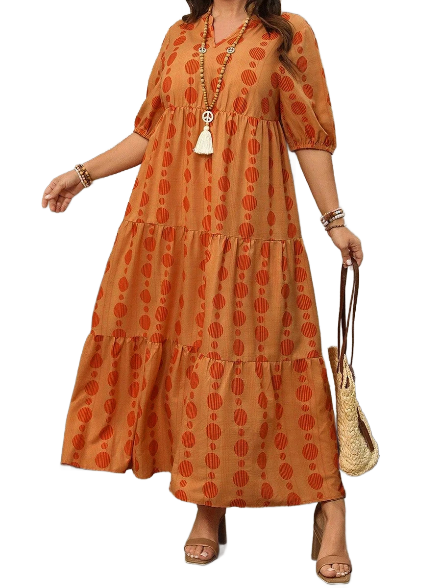 Amar™ Rina - שמלת מקסי מחשוף V