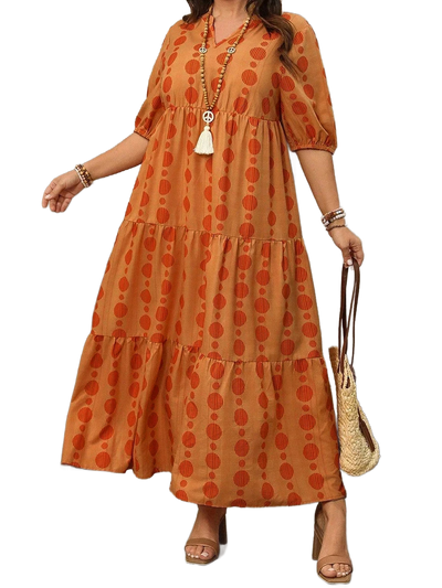 Amar™ Rina - שמלת מקסי מחשוף V